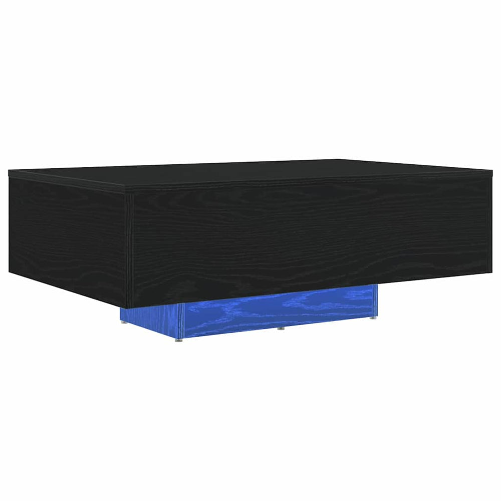 Schwarzer Couchtisch Eichenoptik