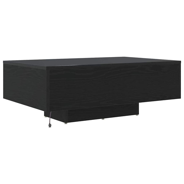 Schwarzer Couchtisch Eichenoptik