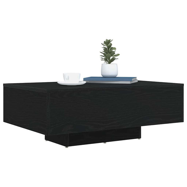 Schwarzer Couchtisch Eichenoptik