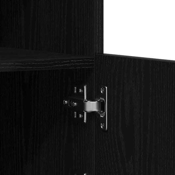 LED Sideboard Schwarz 60,5 cm