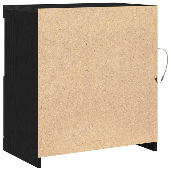 LED Sideboard Schwarz 60,5 cm