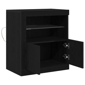 LED Sideboard Schwarz 60,5 cm
