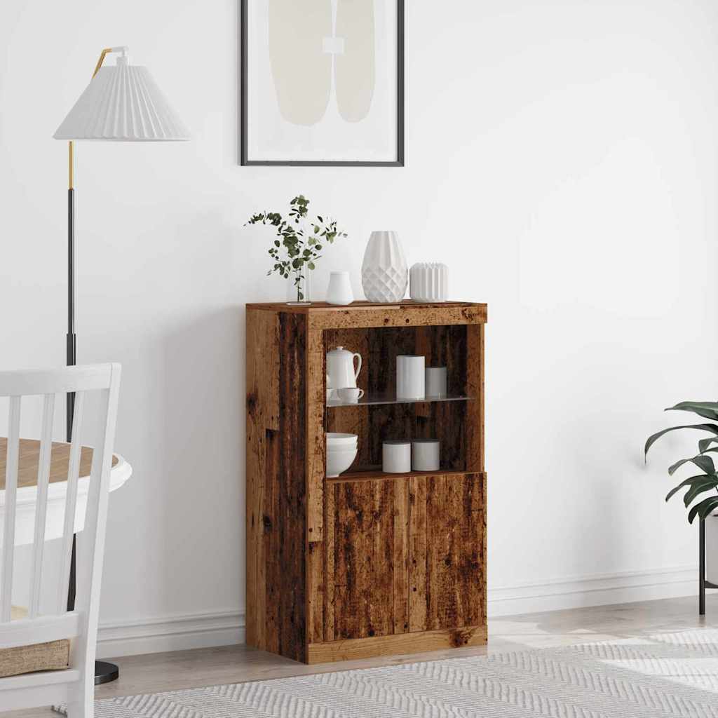 LED Sideboard Altholz 60,5x37x100cm