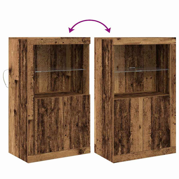 LED Sideboard Altholz 60,5x37x100cm