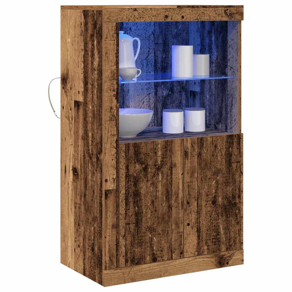 LED Sideboard Altholz 60,5x37x100cm