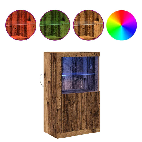 LED Sideboard Altholz 60,5x37x100cm