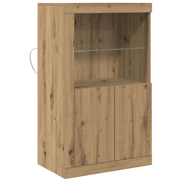 LED Sideboard Artisan Eiche 60,5x37x100cm