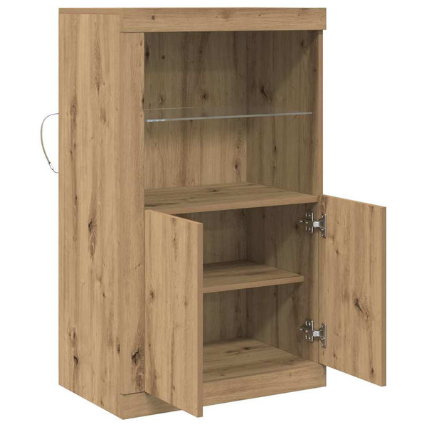 LED Sideboard Artisan Eiche 60,5x37x100cm