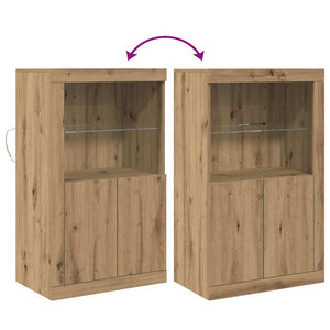 LED Sideboard Artisan Eiche 60,5x37x100cm