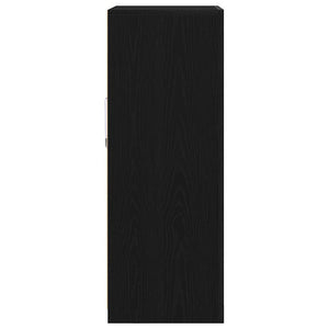 vidaXL LED Sideboard Black Oak Look 60.5 x 37 x 100 cm
