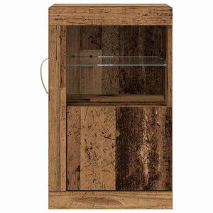 LED Sideboard 2er Set Altholz Optik