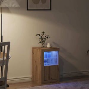 LED Sideboard Artisan Eiche 67cm