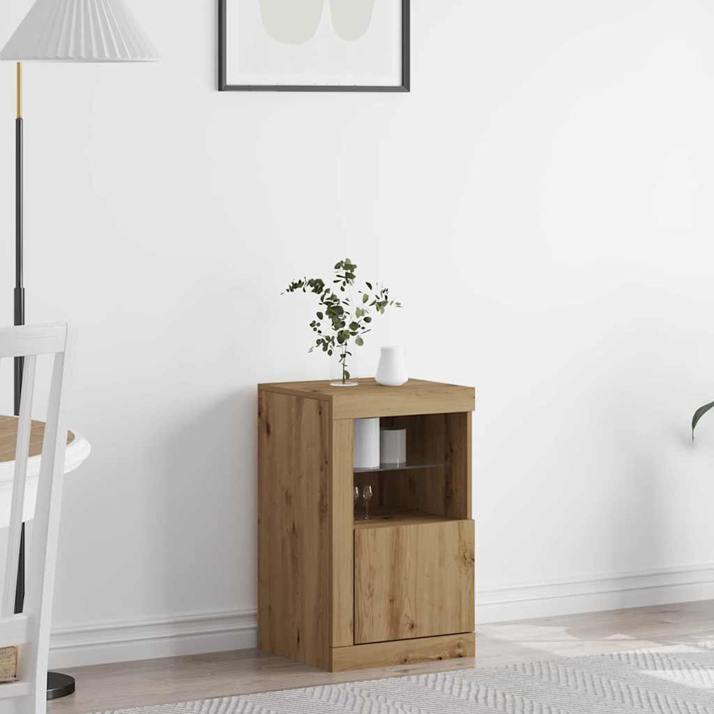 LED Sideboard Artisan Eiche 67cm