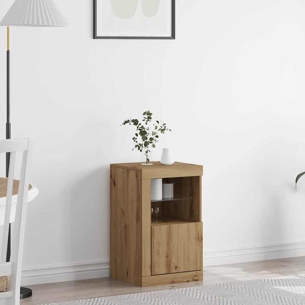 LED Sideboard Artisan Eiche 67cm