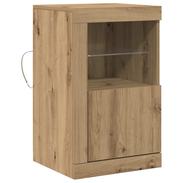 LED Sideboard Artisan Eiche 67cm