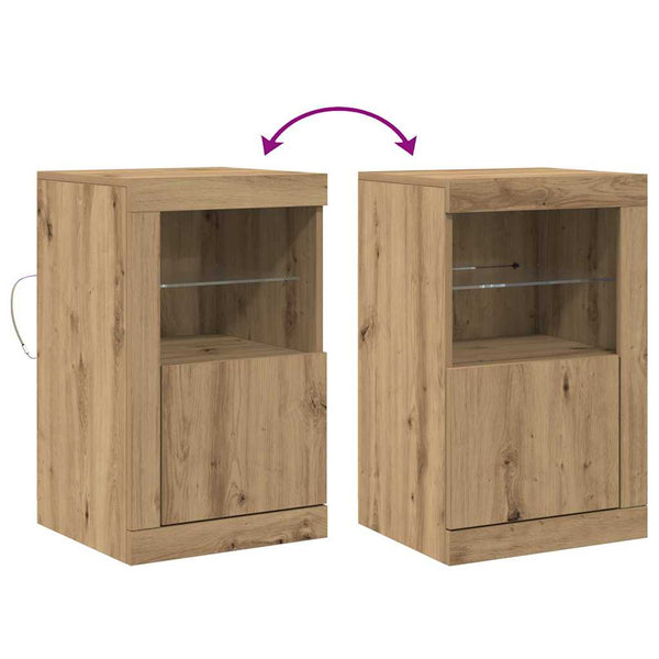 LED Sideboard Artisan Eiche 67cm