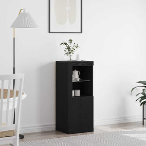 LED Sideboard Schwarz 100 cm
