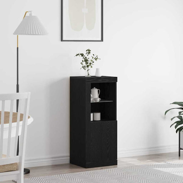 LED Sideboard Schwarz 100 cm