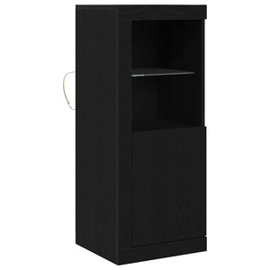 LED Sideboard Schwarz 100 cm