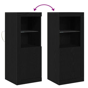 LED Sideboard Schwarz 100 cm