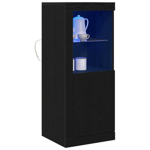 LED Sideboard Schwarz 100 cm