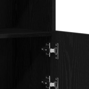LED Sideboard Schwarz 81 cm