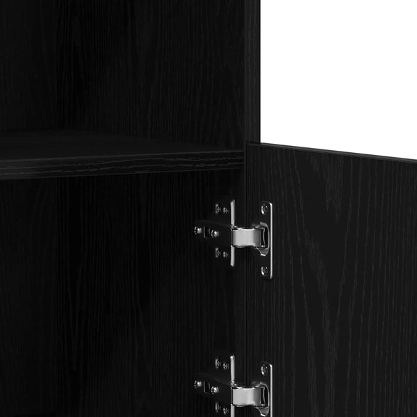 LED Sideboard Schwarz 81 cm