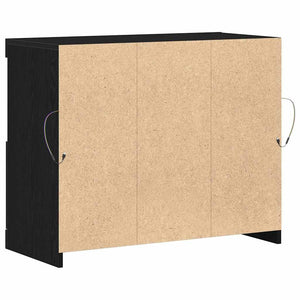 LED Sideboard Schwarz 81 cm