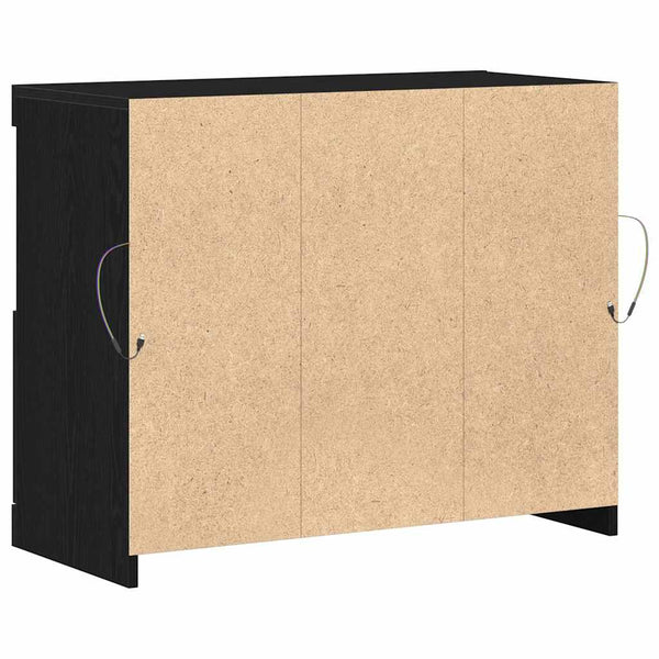 LED Sideboard Schwarz 81 cm