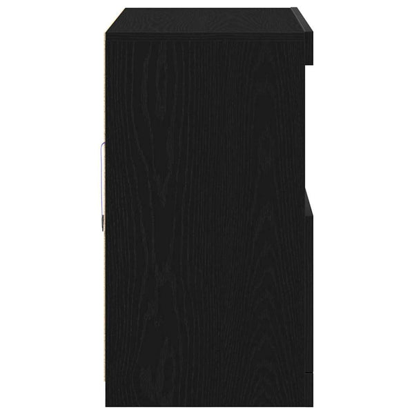 LED Sideboard Schwarz 81 cm