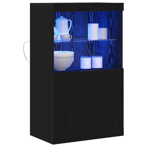 Schwarzes LED Sideboard 60cm