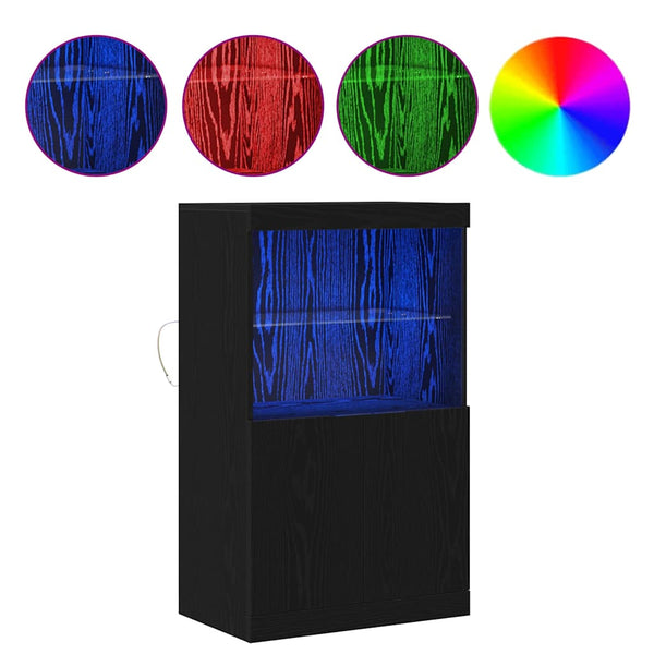 Schwarzes LED Sideboard 60cm