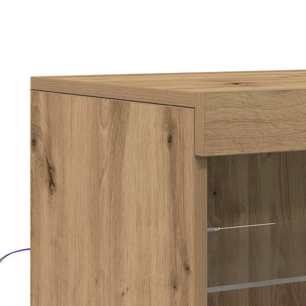 LED Sideboard Artisan Eiche 100cm