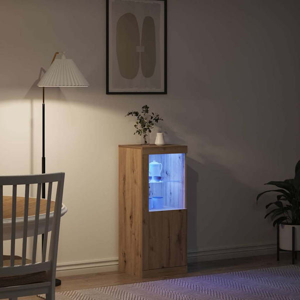 LED Sideboard Artisan Eiche 100cm