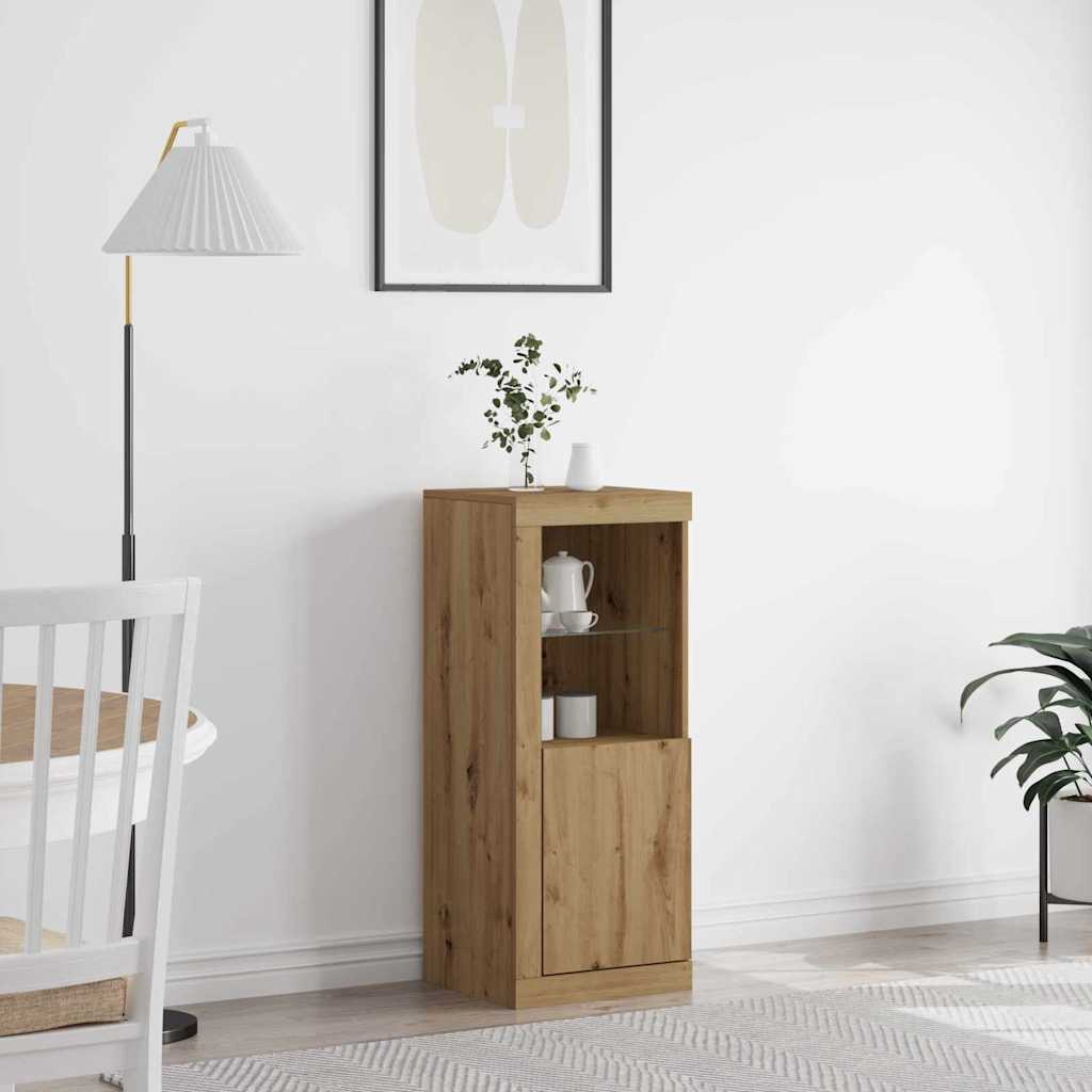 LED Sideboard Artisan Eiche 100cm