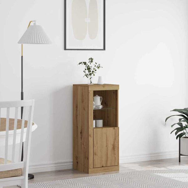 LED Sideboard Artisan Eiche 100cm