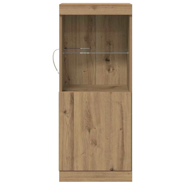 LED Sideboard Artisan Eiche 100cm