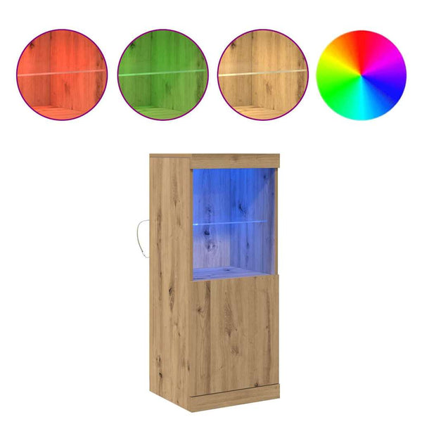 LED Sideboard Artisan Eiche 100cm