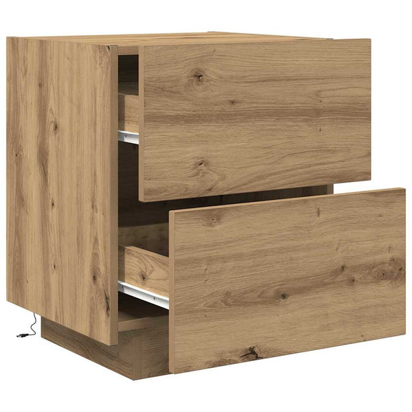 Nachttische 2er Set Artisan Eiche