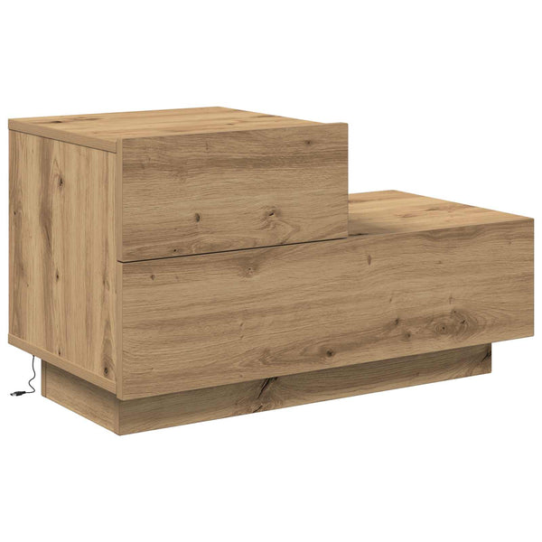Nachttisch Artisan Eiche mit LED
