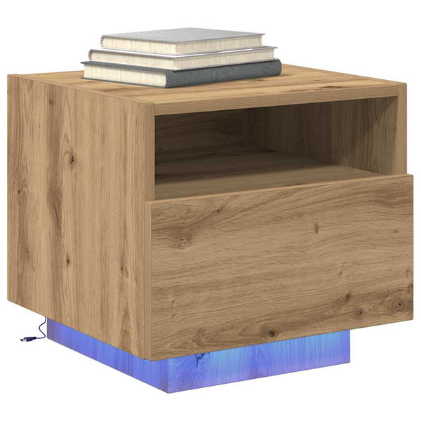 Nachttisch Artisan Eiche mit LED