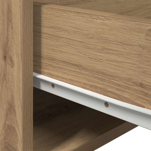 Wand-Nachttisch 2er-Set Eiche