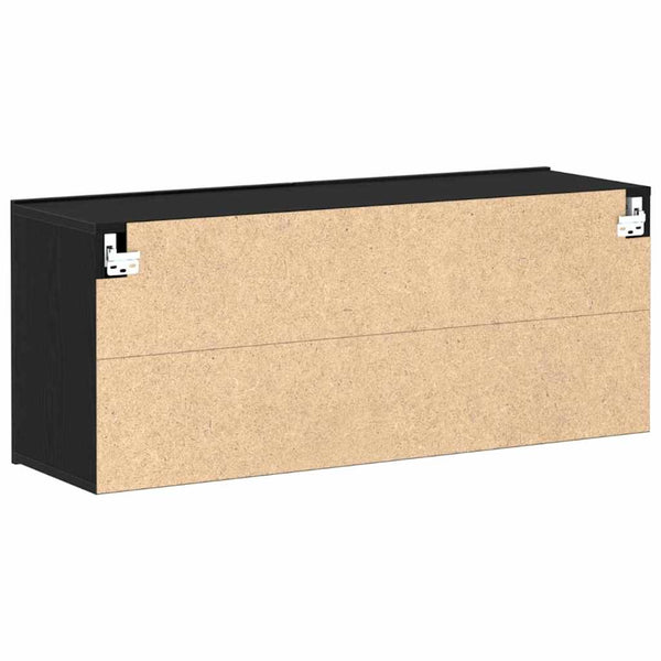 TV-Schrank Schwarz Eichen-Optik 100 cm