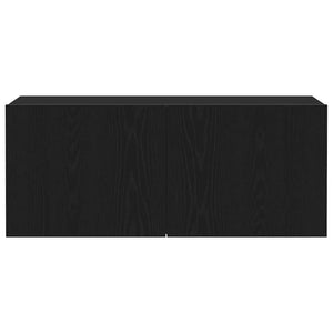 TV-Schrank Schwarz Eichen-Optik 100 cm