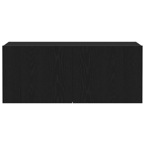 TV-Schrank Schwarz Eichen-Optik 100 cm