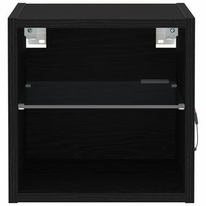 LED Wand-Nachttisch Schwarz 30cm