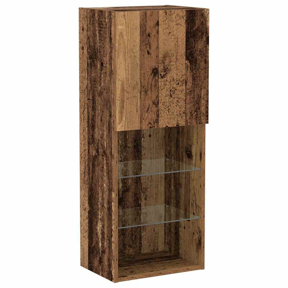 LED TV-Schrank Set Altholz
