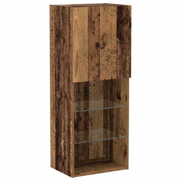 LED TV-Schrank Set Altholz