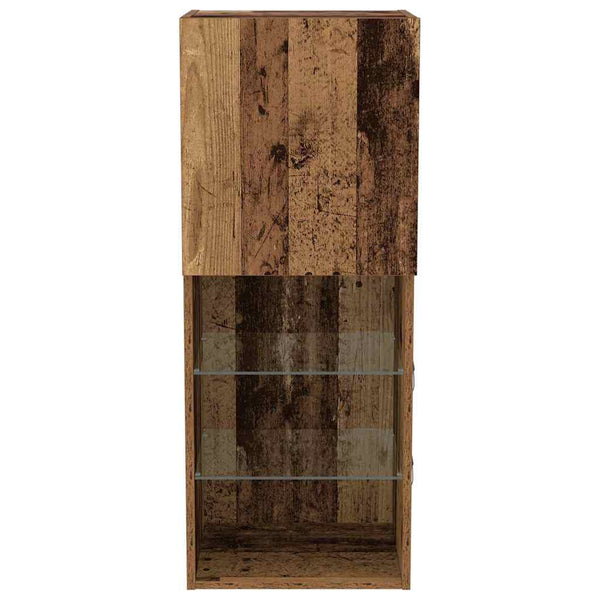 LED TV-Schrank Set Altholz