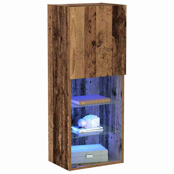 LED TV-Schrank Set Altholz